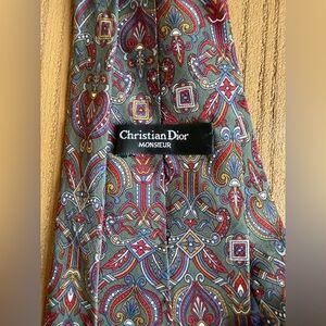 Dior Multicolor Paisley Tie